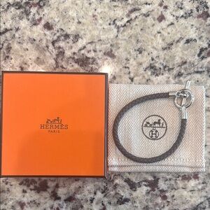 Hermès Leather Rope Bracelet